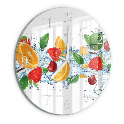 Reloj de pared redondo Fruta