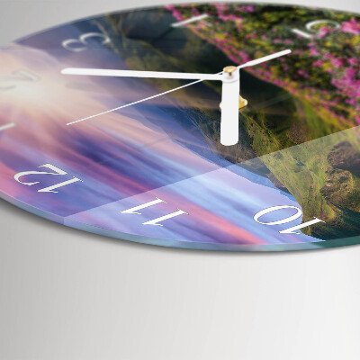 Reloj de pared redondo Paisaje