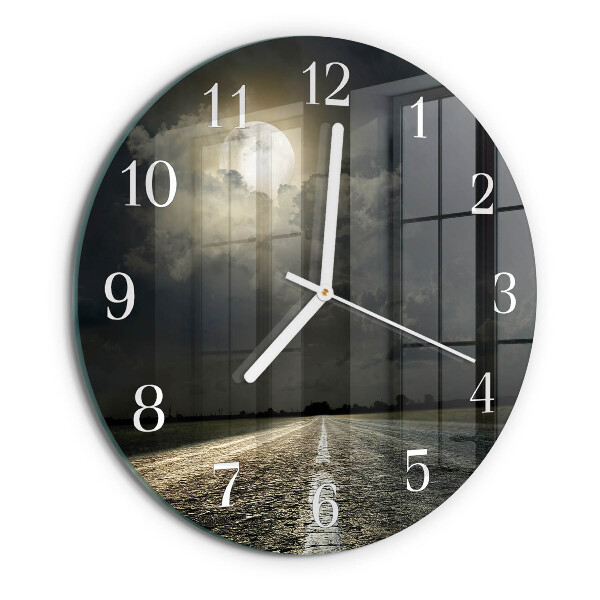 Reloj de pared redondo Camino de la Luna
