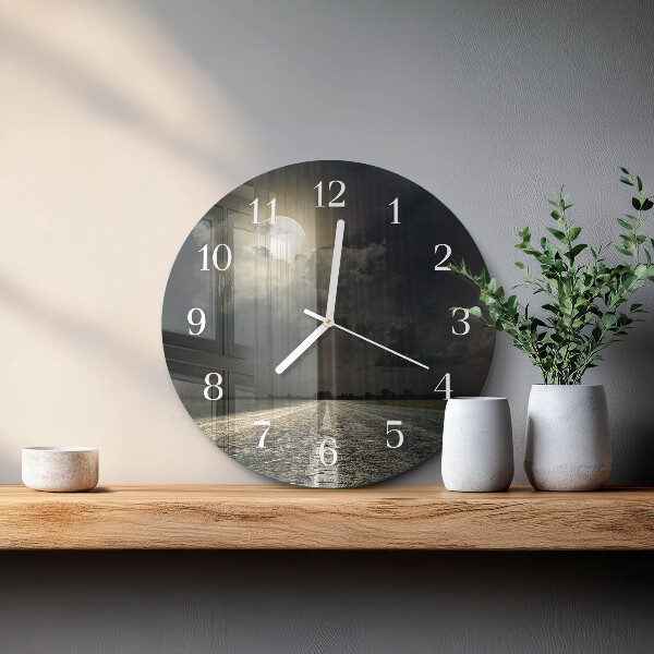 Reloj de pared redondo Camino de la Luna
