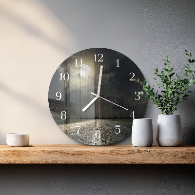 Reloj de pared redondo Camino de la Luna