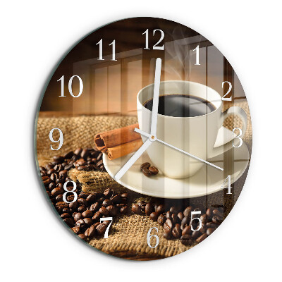 Reloj de pared redondo Café
