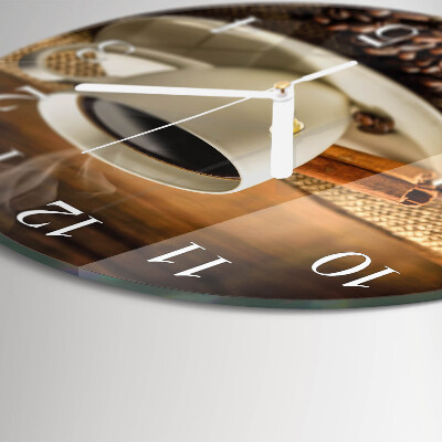 Reloj de pared redondo Café
