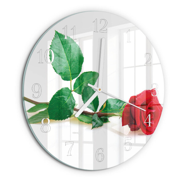 Reloj de pared redondo Rosa