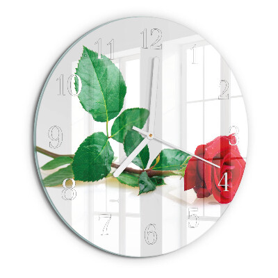 Reloj de pared redondo Rosa