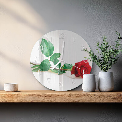 Reloj de pared redondo Rosa