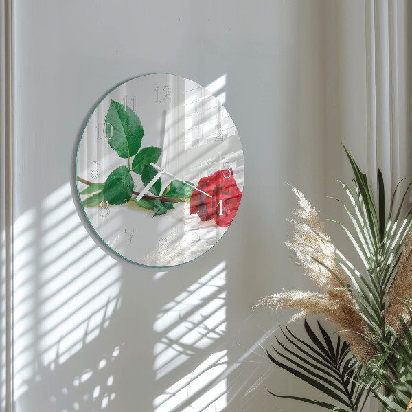 Reloj de pared redondo Rosa
