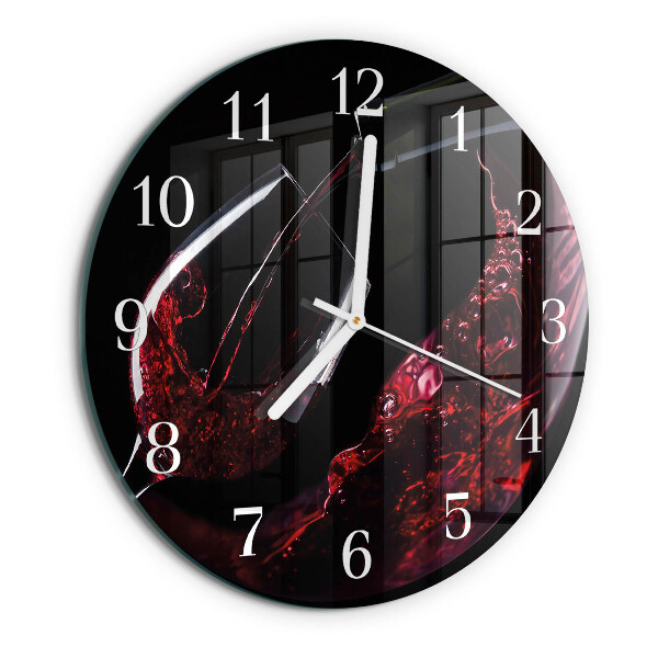 Reloj de pared redondo Vino