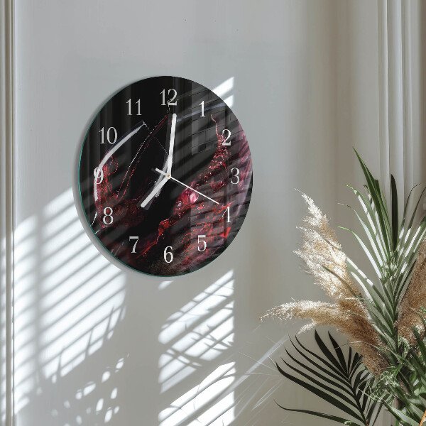 Reloj de pared redondo Vino