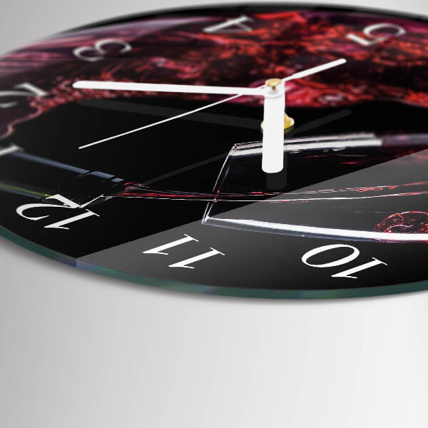 Reloj de pared redondo Vino