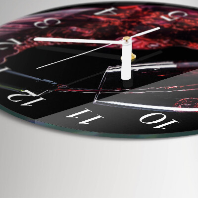 Reloj de pared redondo Vino