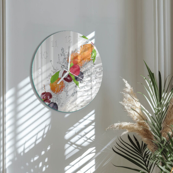 Reloj de pared redondo Fruta