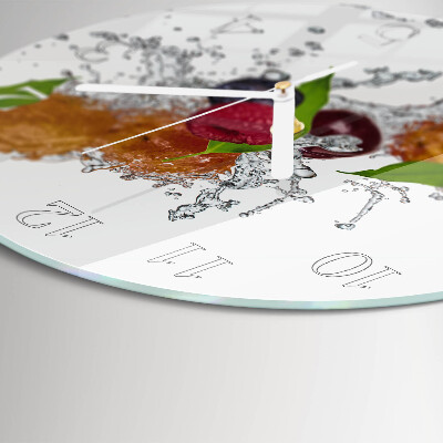 Reloj de pared redondo Fruta