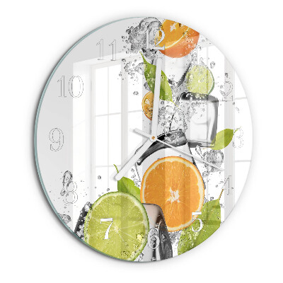 Reloj de pared redondo Frutas cítricas