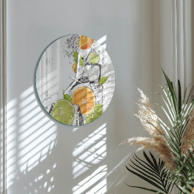 Reloj de pared redondo Frutas cítricas