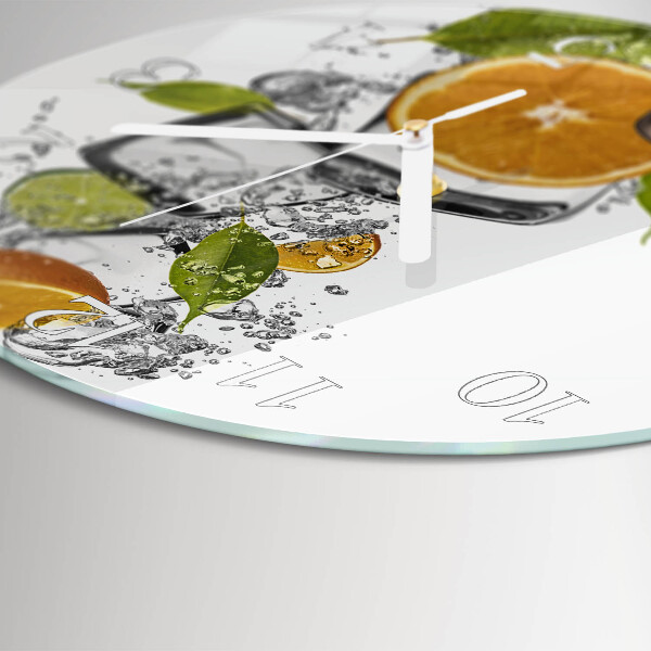 Reloj de pared redondo Frutas cítricas
