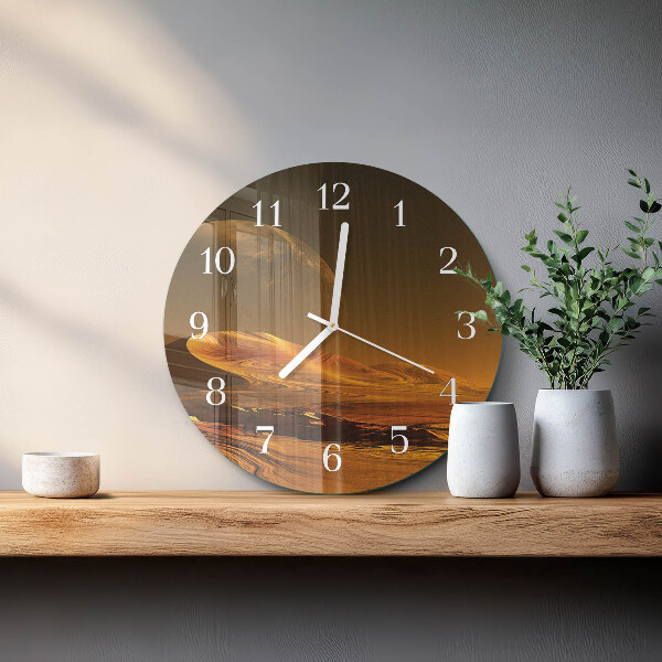 Reloj de pared redondo Desierto