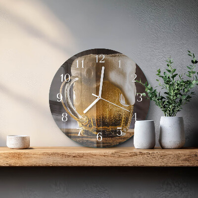 Reloj de pared redondo Cerveza