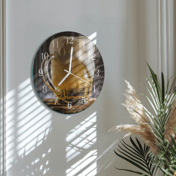 Reloj de pared redondo Cerveza