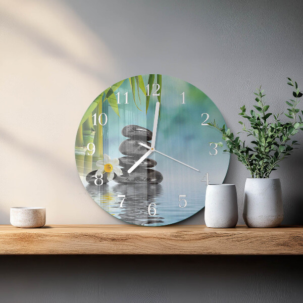 Reloj de pared redondo Piedras