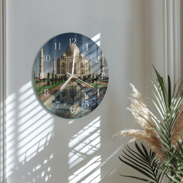Reloj de pared redondo Taj Mahal
