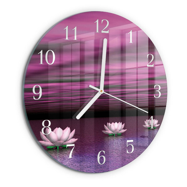Reloj de pared redondo Nenúfares