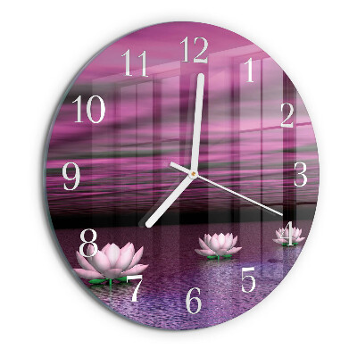 Reloj de pared redondo Nenúfares