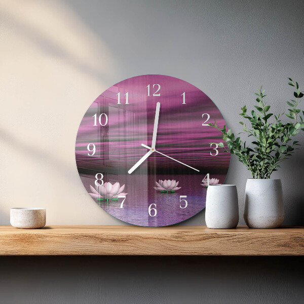 Reloj de pared redondo Nenúfares