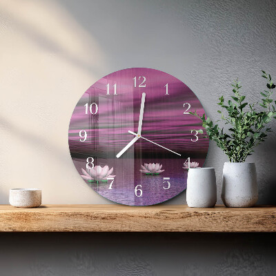 Reloj de pared redondo Nenúfares