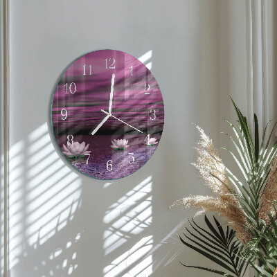Reloj de pared redondo Nenúfares