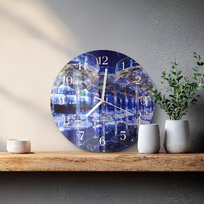 Reloj de pared redondo Anteojos