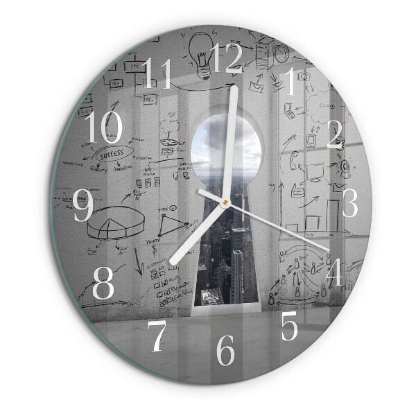 Reloj de pared redondo Ojo de cerradura