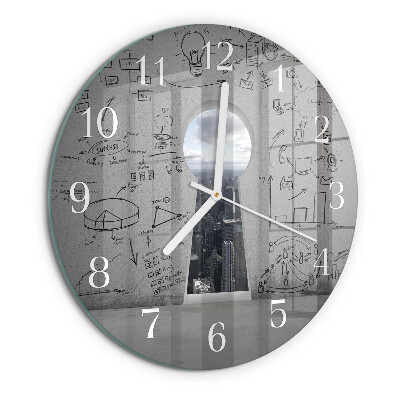 Reloj de pared redondo Ojo de cerradura