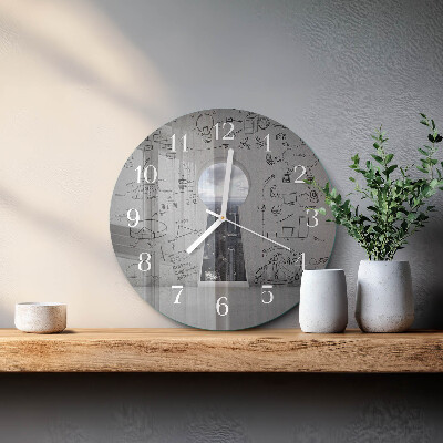 Reloj de pared redondo Ojo de cerradura