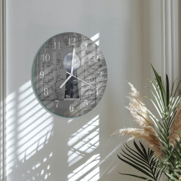Reloj de pared redondo Ojo de cerradura