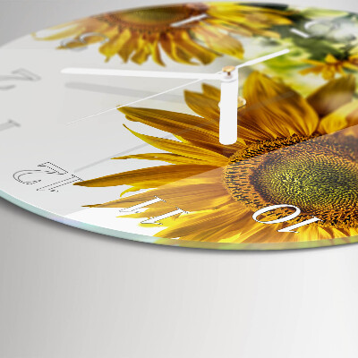 Reloj de pared redondo Girasol
