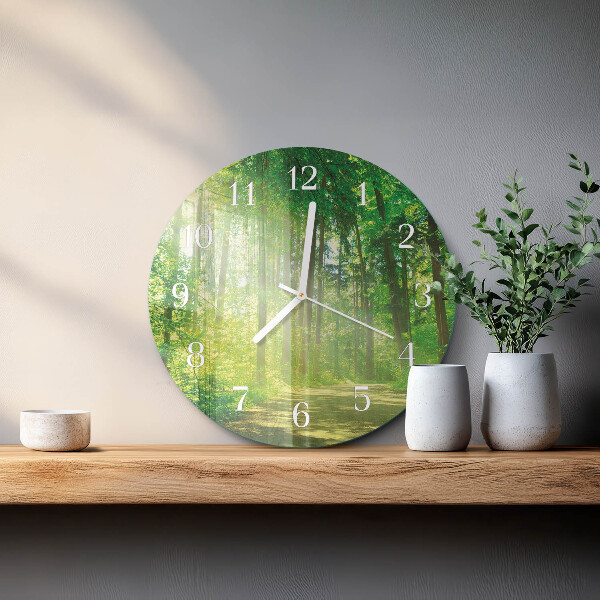 Reloj de pared redondo Naturaleza del bosque