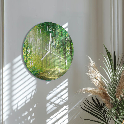Reloj de pared redondo Naturaleza del bosque