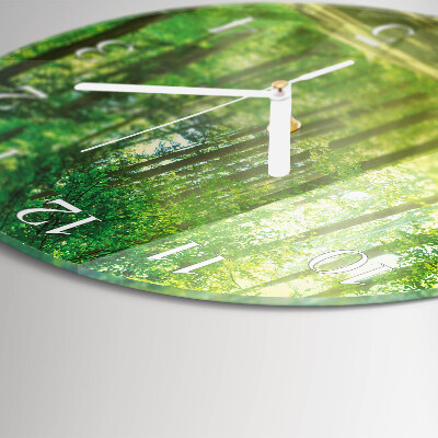 Reloj de pared redondo Naturaleza del bosque