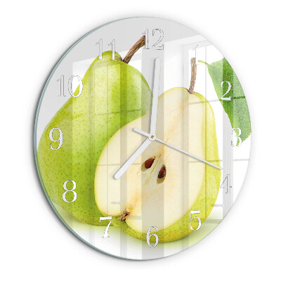 Reloj de pared redondo peras