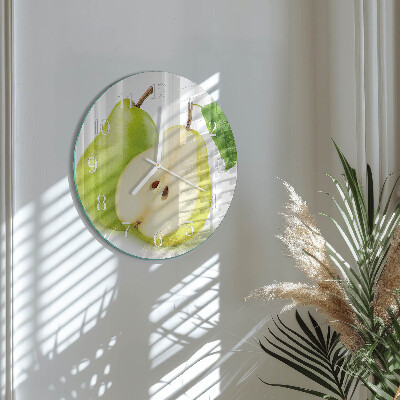 Reloj de pared redondo peras