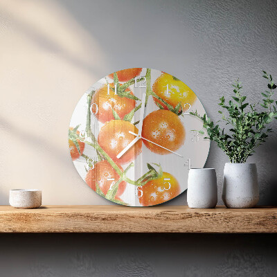 Reloj de pared redondo Tomates