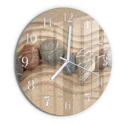 Reloj de pared redondo Piedras Arena