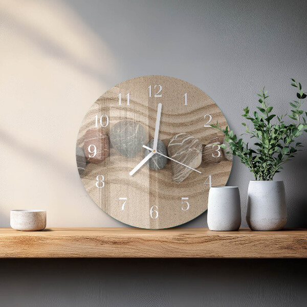 Reloj de pared redondo Piedras Arena