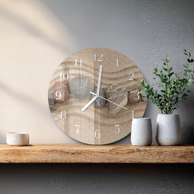 Reloj de pared redondo Piedras Arena