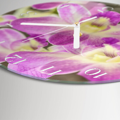 Reloj de pared redondo Flores