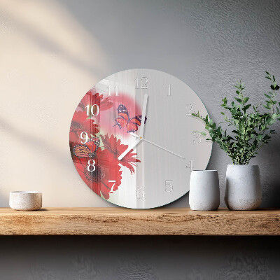 Reloj de pared redondo Gerbera
