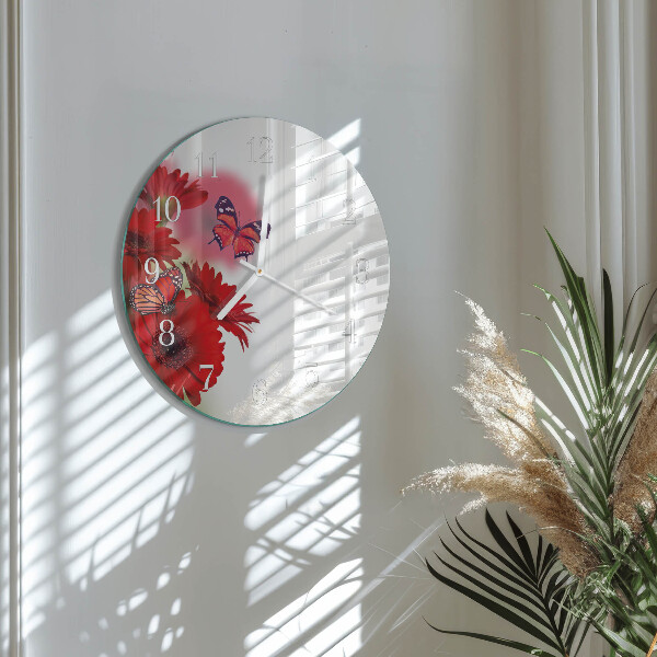 Reloj de pared redondo Gerbera