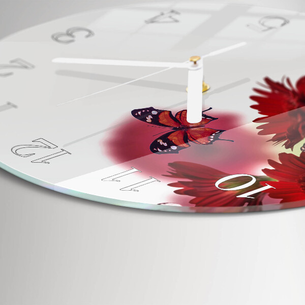 Reloj de pared redondo Gerbera