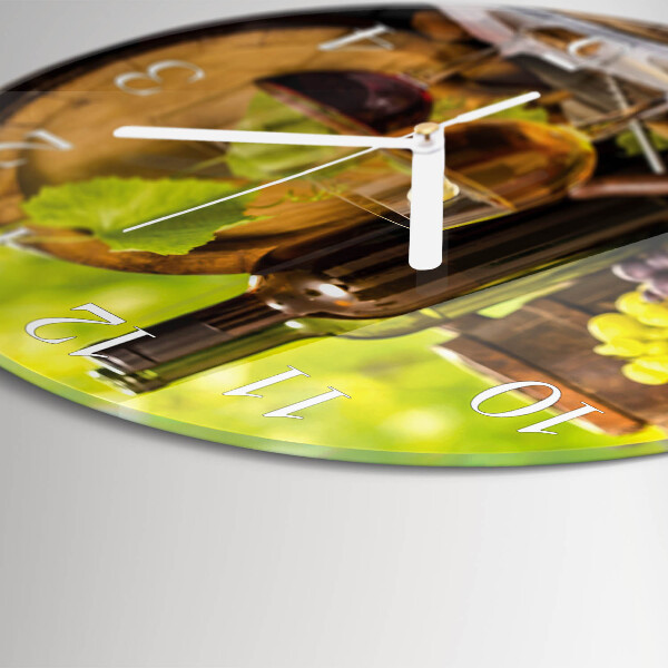 Reloj de pared redondo Uvas para vino